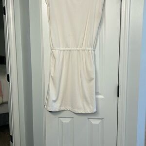 Cream colored jersey Sleeveless Dress S